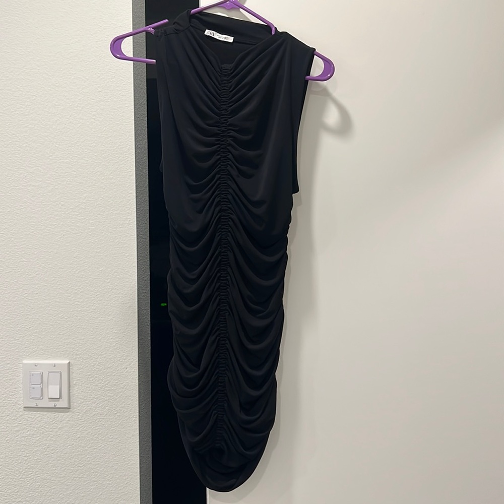 Scrunch detail mini dress